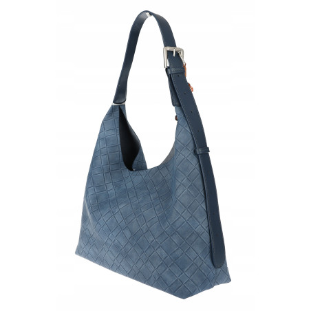 Torebka damska Tommasini A4 na ramię duża shopper worek NO3803 Niebieska