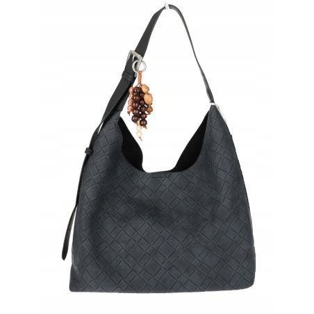 Torebka damska Tommasini A4 na ramię duża shopper worek NO3803 Czarna
