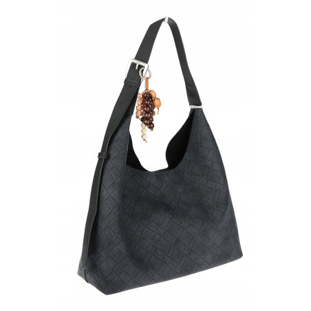 Torebka damska Tommasini A4 na ramię duża shopper worek NO3803 Czarna