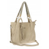 Torebka Damska Worek Shopper Torba na Ramię duża pajemna CC6611 Beżowa