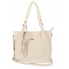 Torebka Damska Worek Shopper Torba na Ramię duża pajemna CC6611 Beżowa