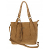 Torebka Damska Worek Shopper Torba na Ramię duża pajemna CC6611 Brązowa