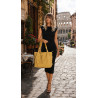 Torebka Damska Worek Shopper Torba na Ramię duża pajemna CC6611 Żółta