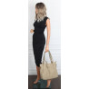 Torebka Damska Worek Shopper Torba na Ramię duża pajemna CC6611 Beżowa