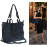 Torebka Damska Worek Shopper Torba na Ramię duża pajemna CC6611 Granatowa