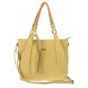 Torebka Damska Worek Shopper Torba na Ramię duża pajemna CC6611 Żółta