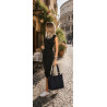 Torebka Damska Worek Shopper Torba na Ramię duża pajemna CC6611 Granatowa