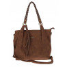 Torebka Damska Worek Shopper Torba na Ramię duża pajemna CC6611 Czekoladowa