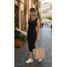 Torebka damska shopper zamszowa z ćwiekami modna listonoszka KJ1136 Beżowa