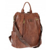 Plecak damski 2w1 torebka shopper duża pojemna na ramię CS1291 Brązowa