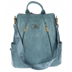 Plecak damski 2w1 torebka shopper duża pojemna na ramię CS1291 Niebieska