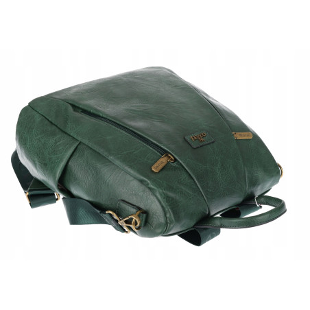 Plecak damski 2w1 torebka shopper duża pojemna na ramię CS1291 Zielona