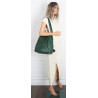 Plecak damski 2w1 torebka shopper duża pojemna na ramię CS1291 Zielona
