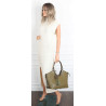 Torebka Damska Shopper na Ramię modna do ręki Listonoszka MC819 Zielona