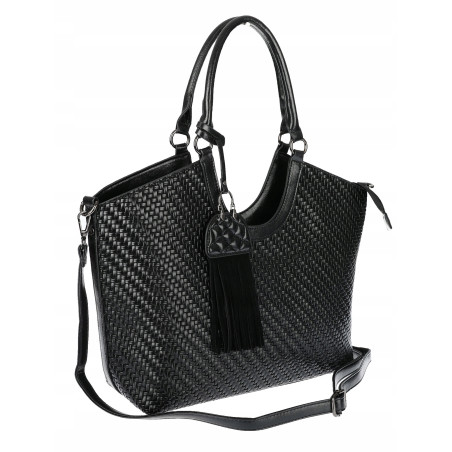 Torebka Damska Shopper na Ramię modna do ręki Listonoszka MC819 Czarna