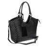 Torebka Damska Shopper na Ramię modna do ręki Listonoszka MC819 Czarna