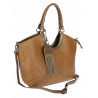 Torebka Damska Shopper na Ramię modna do ręki Listonoszka MC819 Brązowa
