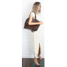 Torebka Damska Shopper na Ramię modna do ręki Listonoszka MC819 Czekoladowa