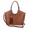 Torebka Damska Shopper na Ramię modna do ręki Listonoszka MC819 Brązowa