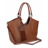 Torebka Damska Shopper na Ramię modna do ręki Listonoszka MC819 Brązowa