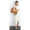 Torebka Damska Shopper na Ramię modna do ręki Listonoszka MC819 Brązowa