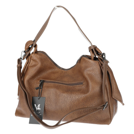 Torebka Damska Shopper na Ramię worek modna torba Listonoszka MC875 Beżowa