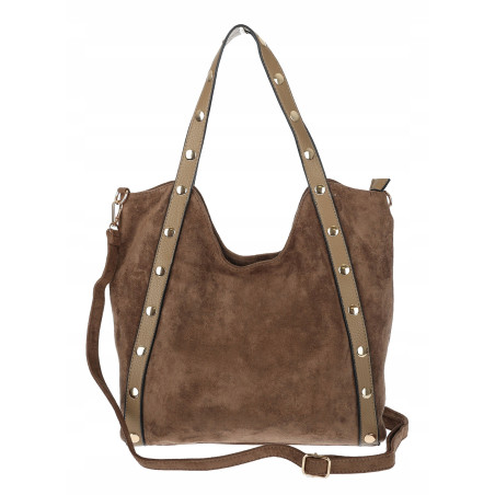 Torebka Damska Shopper na Ramię worek torba Listonoszka HJ1386 Beżowa