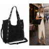 Torebka Damska Shopper na Ramię worek modna torba Listonoszka HJ1386 Czarna