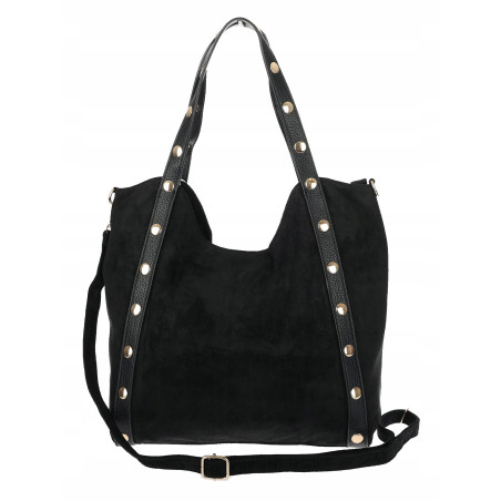 Torebka Damska Shopper na Ramię worek modna torba Listonoszka HJ1386 Czarna