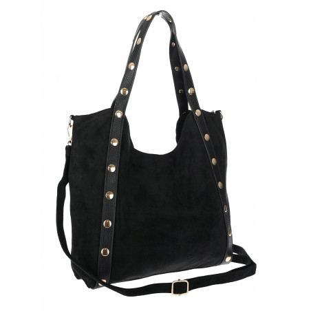 Torebka Damska Shopper na Ramię worek modna torba Listonoszka HJ1386 Czarna