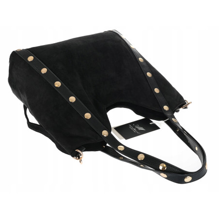 Torebka Damska Shopper na Ramię worek modna torba Listonoszka HJ1386 Czarna
