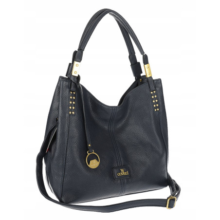 Torebka damska worek shopper listonoszka modna na ramię CJL752 Granatowa