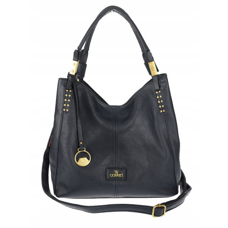 Torebka damska worek shopper listonoszka modna na ramię CJL752 Granatowa