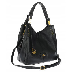 Torebka damska worek shopper listonoszka modna na ramię torba CJL752 Czarna