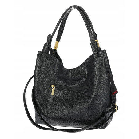 Torebka damska worek shopper listonoszka modna na ramię torba CJL752 Czarna