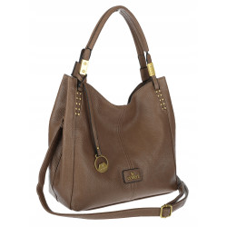 Torebka damska worek shopper listonoszka modna na ramię torba CJL752 Beżowa