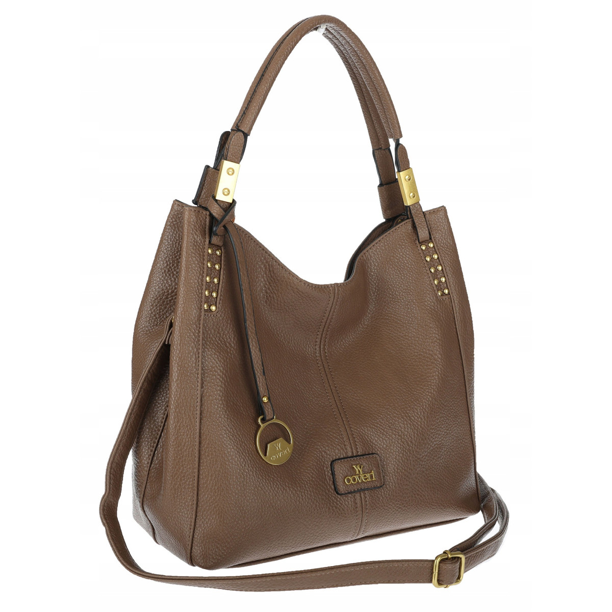 Torebka damska worek shopper listonoszka modna na ramię torba CJL752 Beżowa