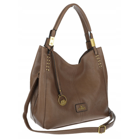 Torebka damska worek shopper listonoszka modna na ramię torba CJL752 Beżowa