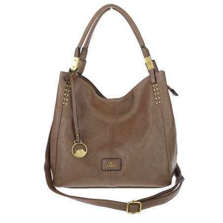 Torebka damska worek shopper listonoszka modna na ramię torba CJL752 Beżowa