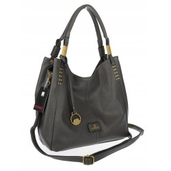 Torebka damska worek shopper listonoszka modna na ramię torba CJL752 Szara