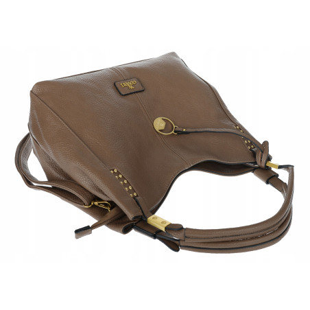 Torebka damska worek shopper listonoszka modna na ramię torba CJL752 Beżowa