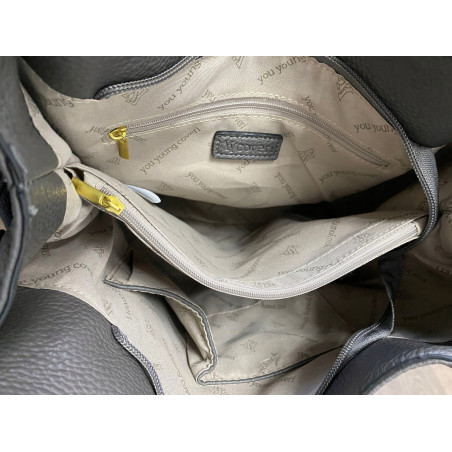 Torebka damska worek shopper listonoszka modna na ramię CJL752 Czekoladowa