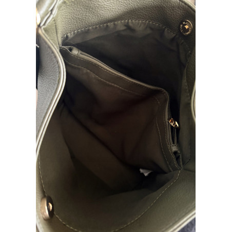 Torebka damska shopper worek pleciona zamszowa modna torba KSD064 Bordowa