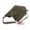 Torebka damska shopper worek pleciona zamszowa modna torba KSD064 Zielona