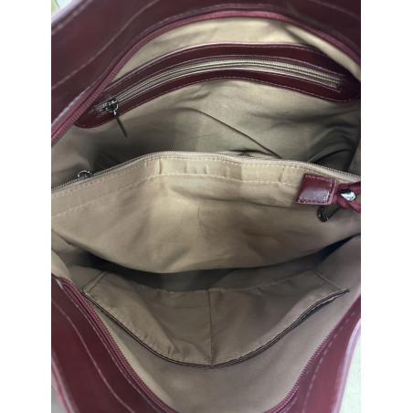 Torebka damska shopper worek zamszowa boho frędzle na ramię MC797 Beżowa