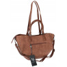 Torebka Damska Shopper na Ramię modna do ręki Listonoszka MC936 Brązowa
