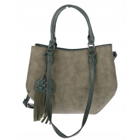 Torebka Damska Shopper na Ramię modna do ręki Listonoszka MC936 Zielona