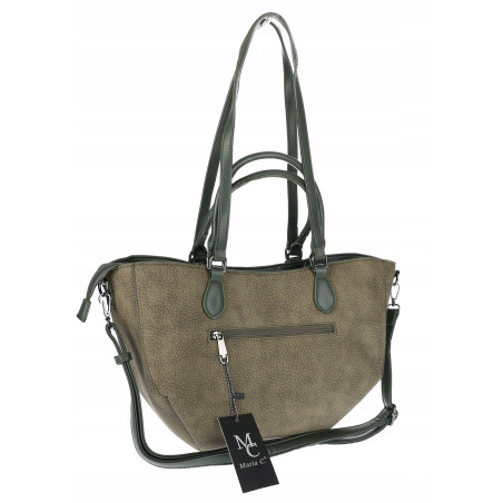 Torebka Damska Shopper na Ramię modna do ręki Listonoszka MC936 Zielona