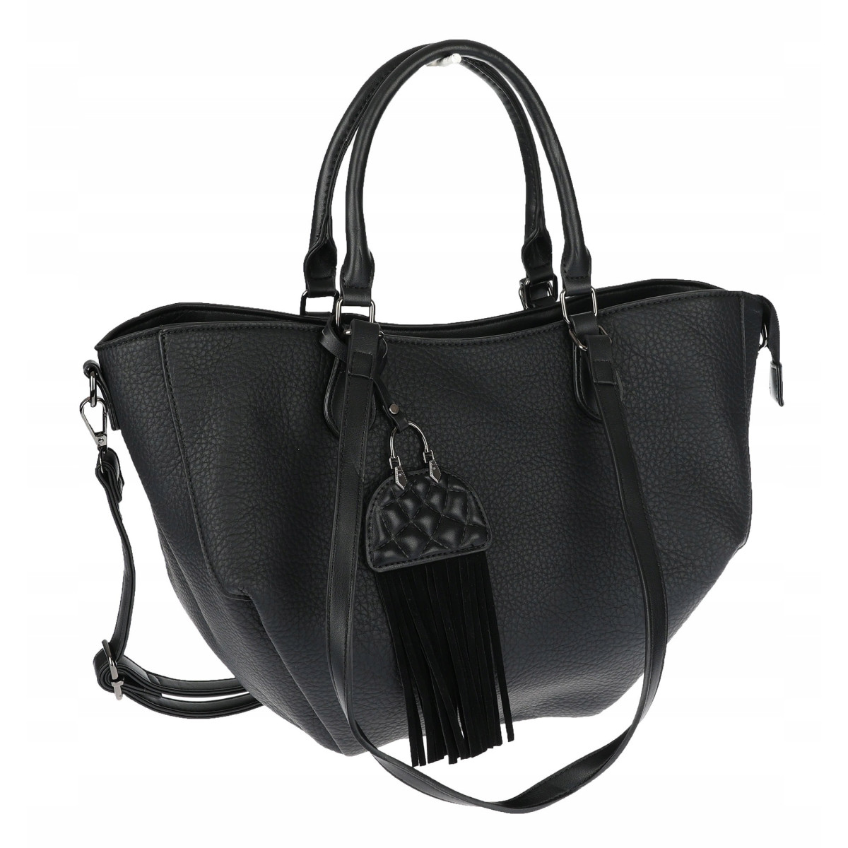 Torebka Damska Shopper na Ramię modna do ręki Listonoszka MC936 Czarna