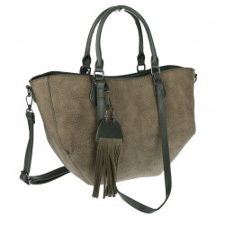 Torebka Damska Shopper na Ramię modna do ręki Listonoszka MC936 Zielona